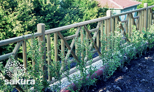 Sakura Ahşap Çit 010