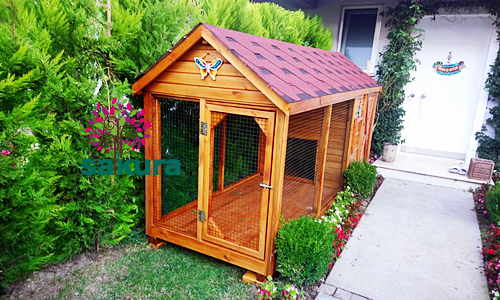 Ahşap Köpek Kulübesi 045