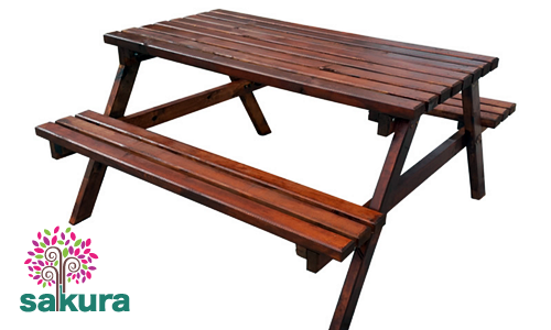 Ahşap Piknik Masası 010