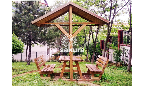 Ahşap Piknik Masası 015