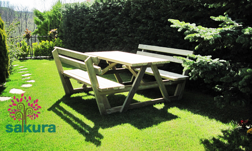 Ahşap Piknik Masası-025